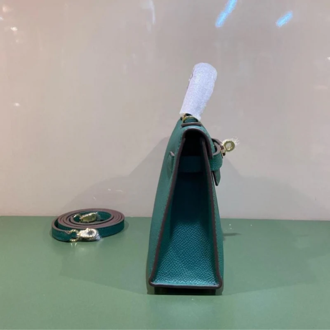 Bag 20 Kly with Gold Hardware in Green