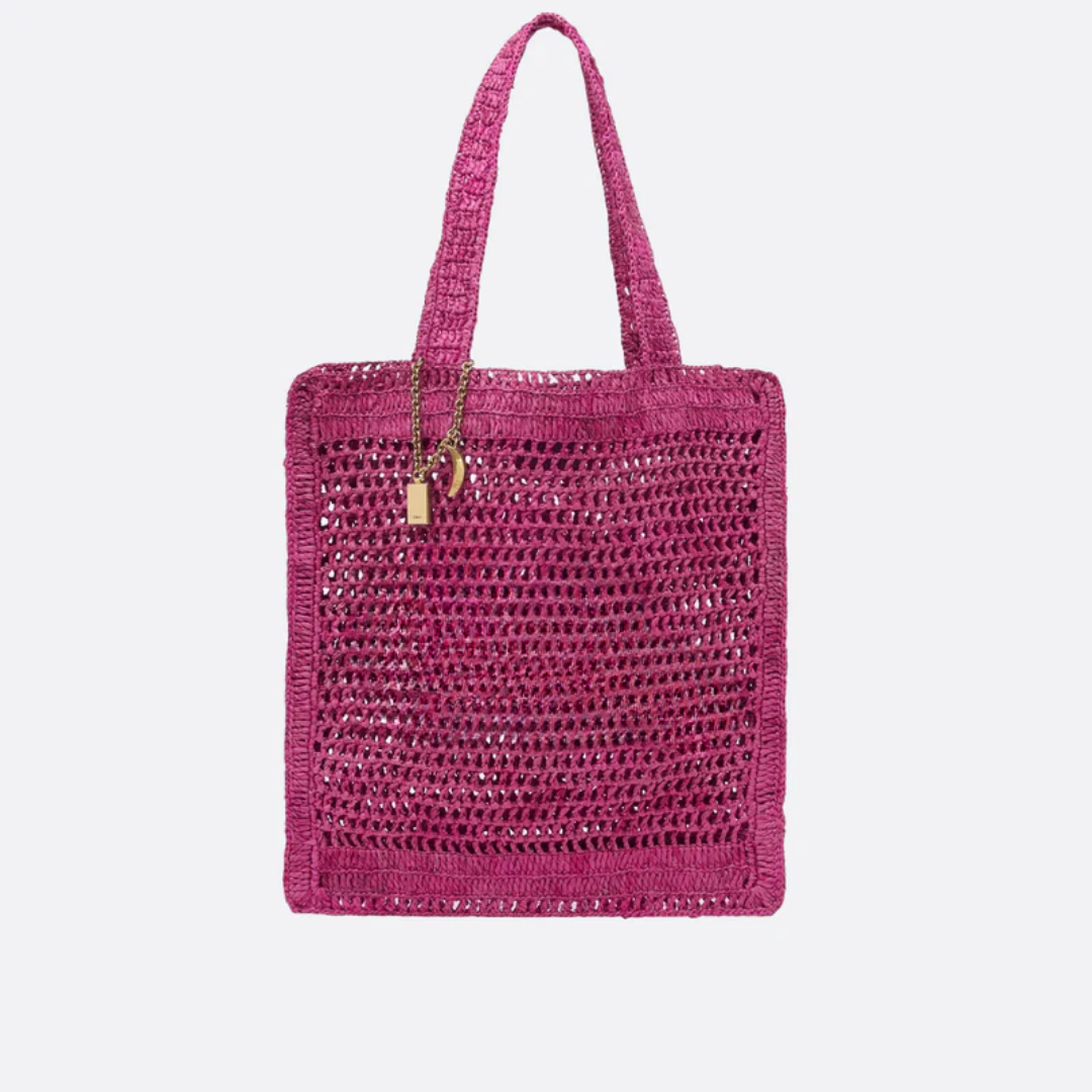 Bag Summer Banana in Raffia