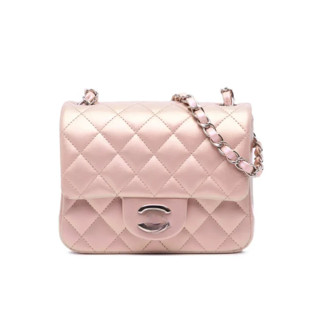Bag Mini Flap Pink & Slingback Tweed – CH
