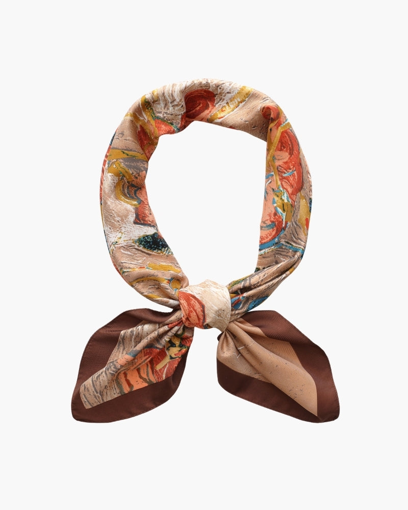 Old Money Impressionist Garden Scarf