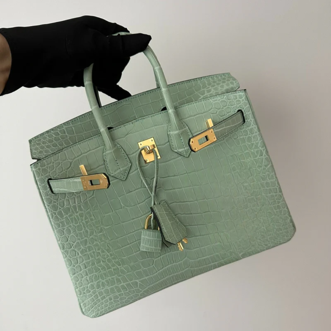 Bag kly 28 Vert Alligator & sandals green – Hms