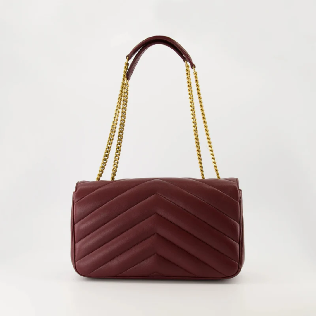 Bag Small Matelassé Lambskin Bordeaux – SL