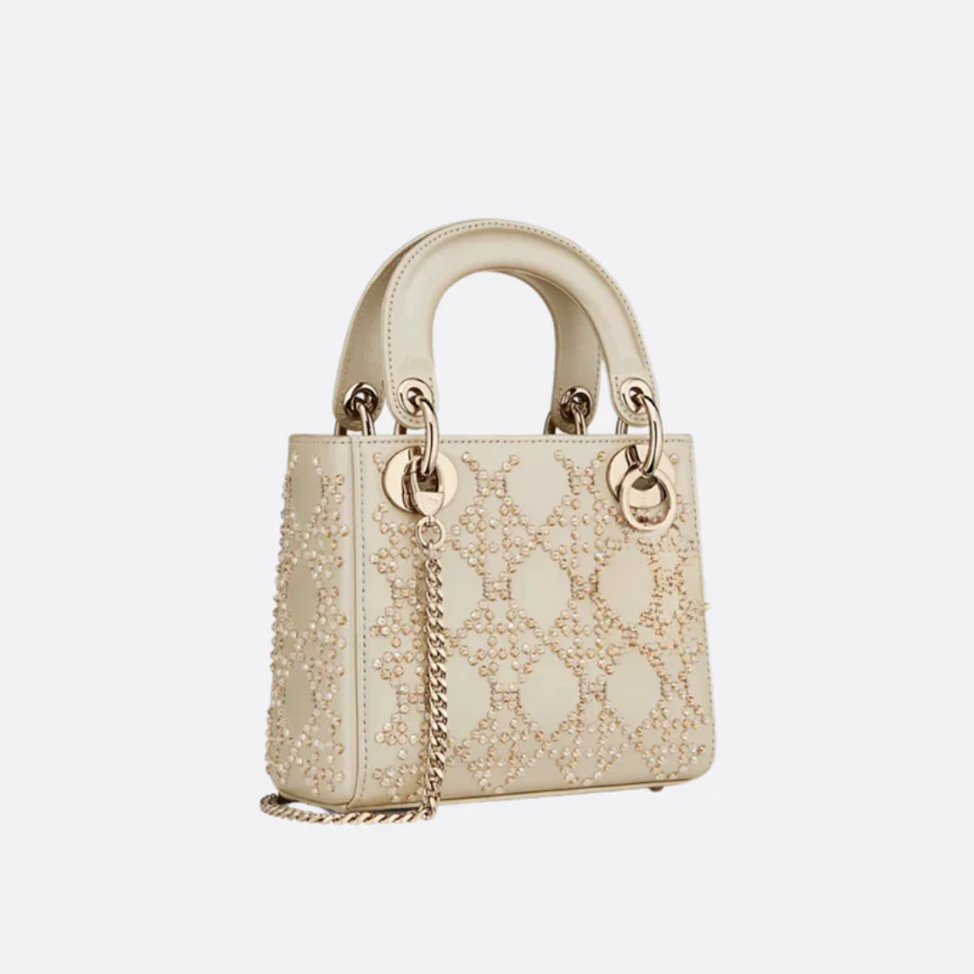 Mini Lady Bag with Pearl Embroidery
