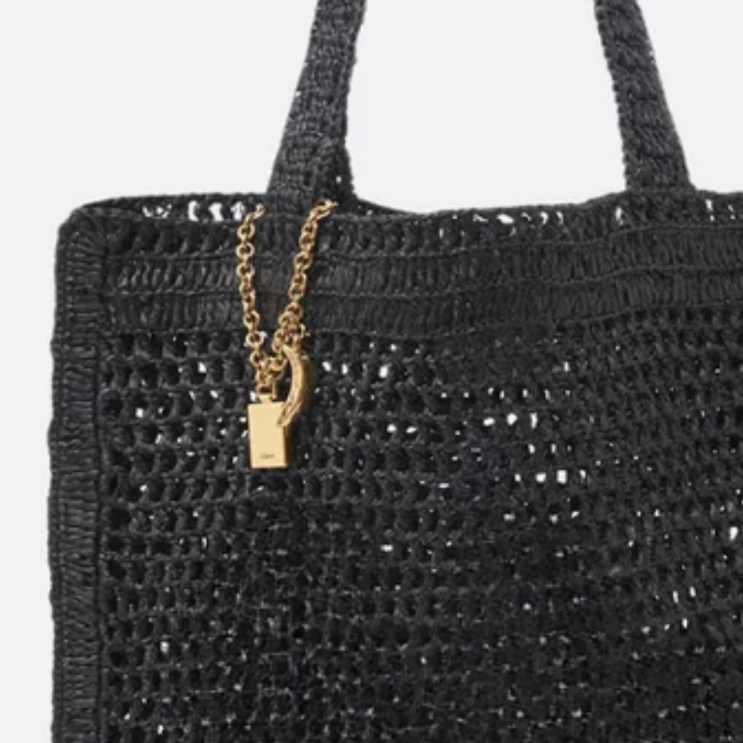 Bag Summer Banana in Raffia