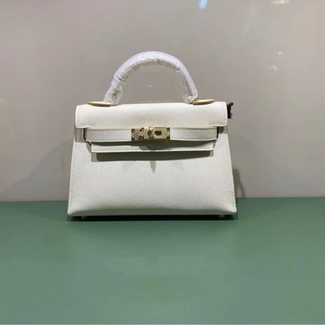 Bag 20 Kly with Gold Hardware in Off-White