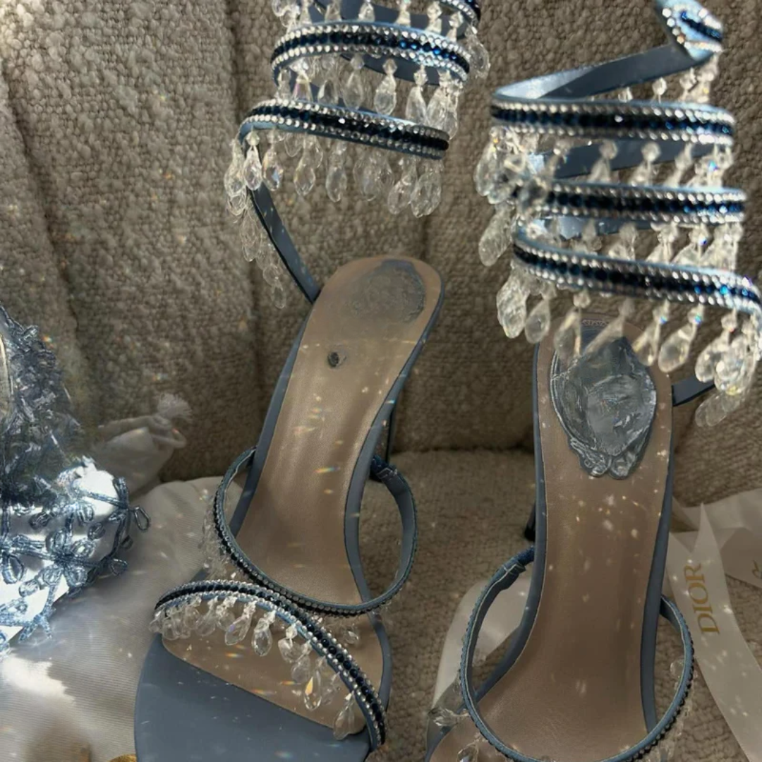 Bag  Micro Blue & Crystal Sandals – DR