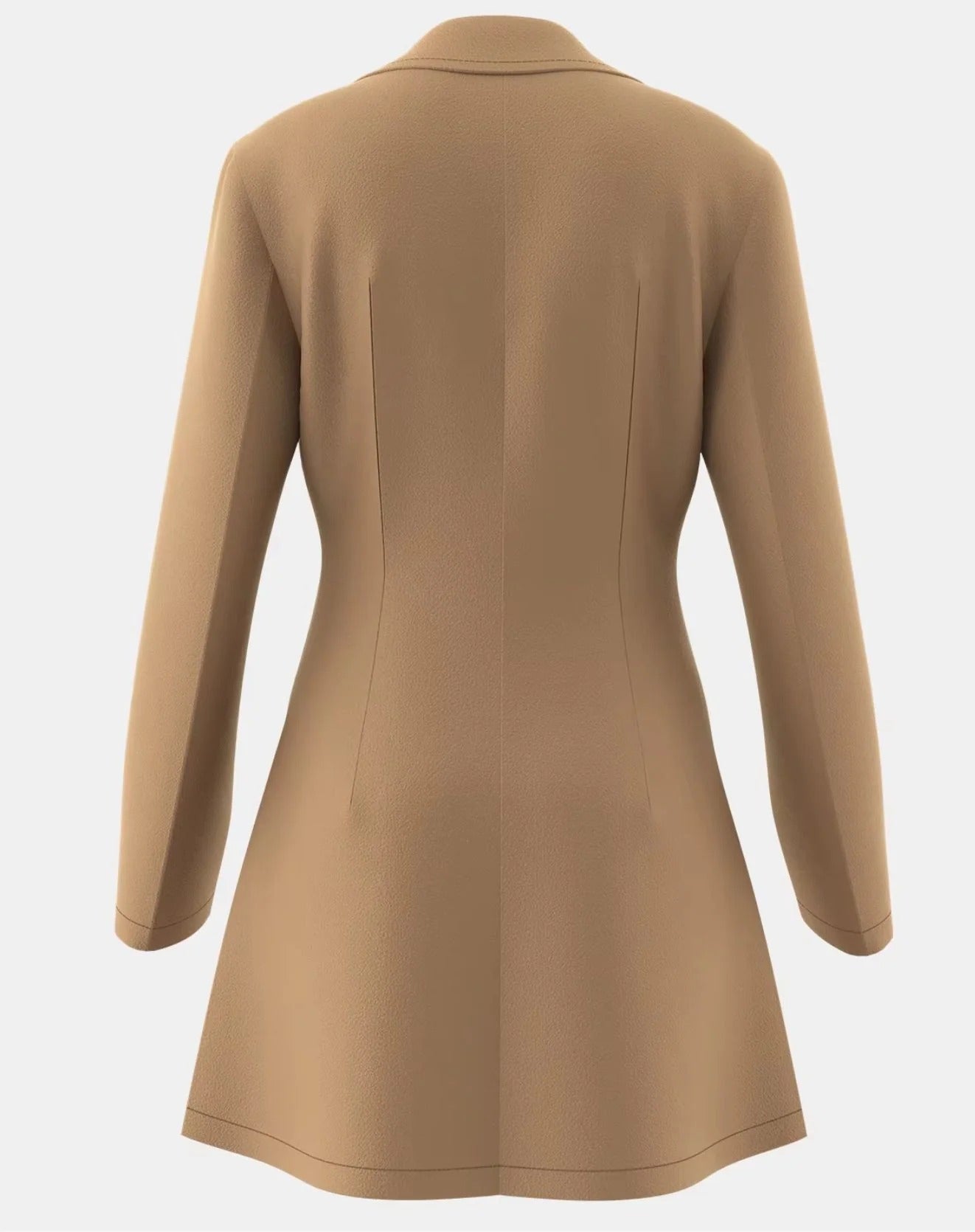 Long Wool Coat with Pockets